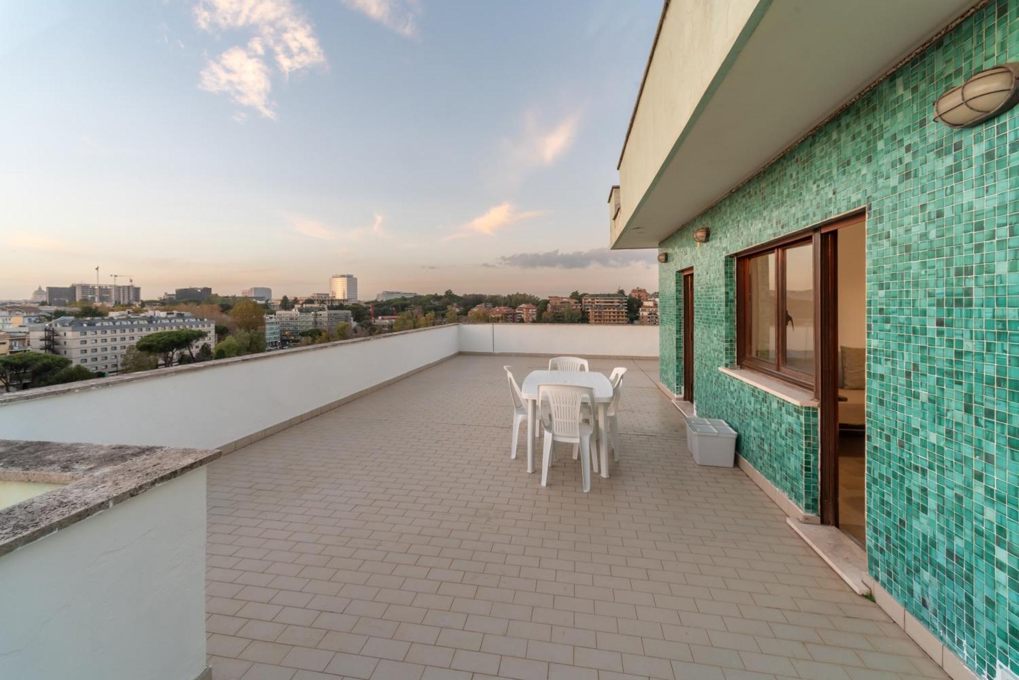 Apartmán Eur - Penthouse Řím Exteriér fotografie